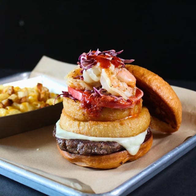 Surf N Turf Burger.
